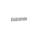 Kendal Lighting Ice-Lava VF9200-4L-CH Chrome 4-Lights 132W Vanity Light