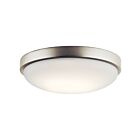 Kichler 10763NILED 1-Light Brushed Nickel 15W LED Flush Mount Ceiling Light