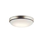 Kichler 10763NILED 1-Light Brushed Nickel 15W LED Flush Mount Ceiling Light