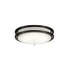 Kichler 10769OZLED 1-Light Olde Bronze 28.50W LED Flush Mount Ceiling Light