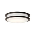 Kichler 10784OZLED 1-Light Olde Bronze 23W LED Flush Mount Ceiling Light