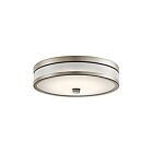 Kichler 11302NILED Brushed Nickel 19W LED Flush Mount Ceiling Light