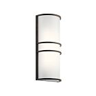 Kichler 11315OZLED 2-Lights Olde Bronze 22W LED Wall Sconce