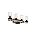 Kichler 37435 4-Lights Anvil Iron 60W Vanity Light
