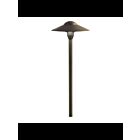 Kichler 15310CBR 1-Light Brass 16.25W Dome Path Light