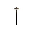 Kichler 15310CBR 1-Light Brass 16.25W Dome Path Light