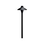 Kichler 15478BKB 1-Light 20W Black Brass Path Light