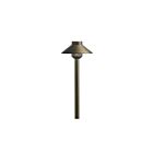 Kichler 15820CBR30 Brass 5W LED Stepped Dome Path Light