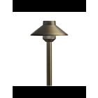 Kichler 15821CBR30 Brass 5W LED Short Stepped Dome Path Light