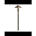 Kichler 15870CBR30 Brass 3.00W LED Dome Path Light