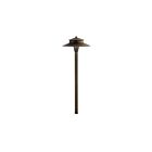 Kichler 15880CBR27 3-Lights Brass 3.00W LED Path Light