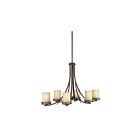 Kichler 1673OZ 6-Lights Olde Bronze 100W 1-Tier Chandelier