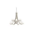 Kichler 1675NI 15-Lights Brushed Nickel 75W 2-Tier Chandelier