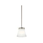 Kichler 1687NI 1-Light Brushed Nickel 100W Mini Pendant