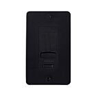 Kichler 1DDTRIMBK Black Material Face Plate and Trim Accessory for Dimmer