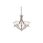 Kichler 2020NI 5-Lights Brushed Nickel 60W 1-Tier Chandelier