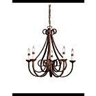 Kichler 2021TZ 5-Lights Tannery Bronze 60W 2-Tier Chandelier