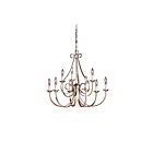 Kichler 2031NI 9-Lights Brushed Nickel 60W 2-Tier Chandelier