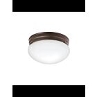 Kichler 209OZ 2-Lights Olde Bronze 60W Flush Mount Ceiling Light