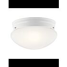 Kichler 209WH 2-Lights White 60W Flush Mount Ceiling Light