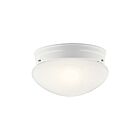 Kichler 209WH 2-Lights White 60W Flush Mount Ceiling Light