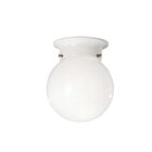 Kichler 216WH 1-Light White 75W Flush Mount Ceiling Light