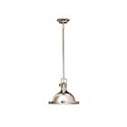 Kichler 2665PN 1-Light Polished Nickel 100W Pendant