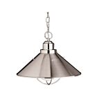 Kichler 2713NI 1-Light Brushed Nickel 150W Outdoor Pendant
