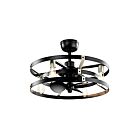 Kichler Cavelli 300040SBK Satin Black Fandelier