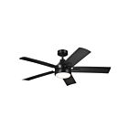 Kichler 310075SBK Satin Black Ceiling Fan 