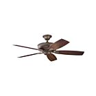 Kichler Monarch 310103WCP Weathered Copper Powder Coat Ceiling Fan