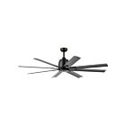 Kichler 310265SBK Satin Black 8 Blades Ceiling Fan