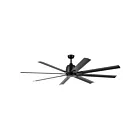 Kichler 310275SBK Satin Black 8 Blades Ceiling Fan