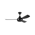 Kichler 310354SBK Satin Black 3 Blades Ceiling Fan