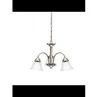 Kichler 3293NI 3-Lights Brushed Nickel 100W 1-Tier Chandelier
