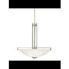 Kichler 3299NI 4-Lights Brushed Nickel 150W Inverted Pendant
