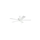 Kichler 330015MWH Matte white Ceiling Fan