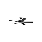 Kichler 330019SBK Satin Black 17 Watt Ceiling Fan