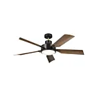 Kichler 330057SBK Satin Black Ceiling Fan 