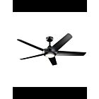 Kichler Kapono 330089SBK Satin Black Ceiling Fan