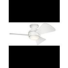 Kichler Sola 330150MWH Matte white 17 Watt Ceiling Fan