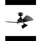 Kichler Sola 330150SBK Satin Black Ceiling Fan
