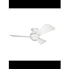 Kichler Sola 330151MWH Matte white 17 Watt Ceiling Fan