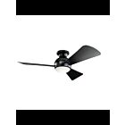 Kichler Sola 330151SBK Satin Black 17 Watt Ceiling Fan