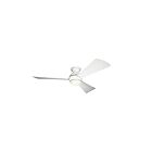 Kichler Sola 330152MWH Matte white 17 Watt Ceiling Fan
