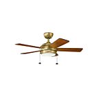 Kichler Starkk 330171NBR Natural Brass 17 Watt Ceiling Fan