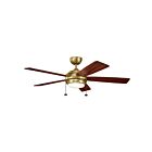 Kichler Starkk 330174NBR Natural Brass 17 Watt Ceiling Fan