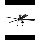 Kichler Starkk 330180SBK Satin Black Ceiling Fan