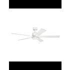 Kichler Bowen 330243MWH Matte white Ceiling Fan