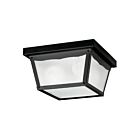 Kichler 345BK 2-Lights Black 60W Outdoor Flush Mount